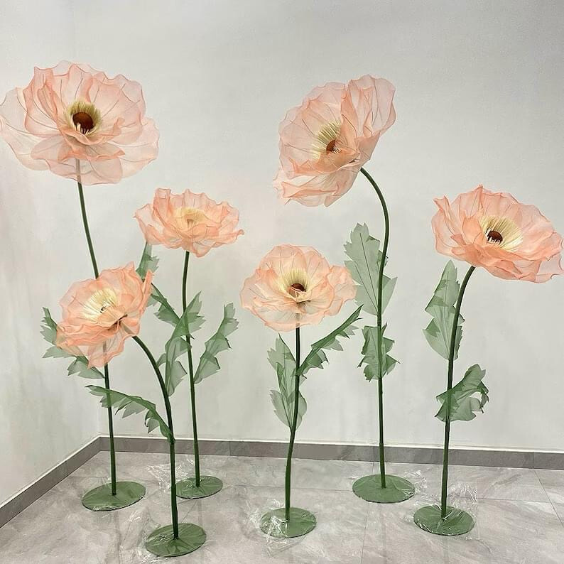 "Step into a World of Wonder: Giant Poppy Flowers to Transform Your Space!"