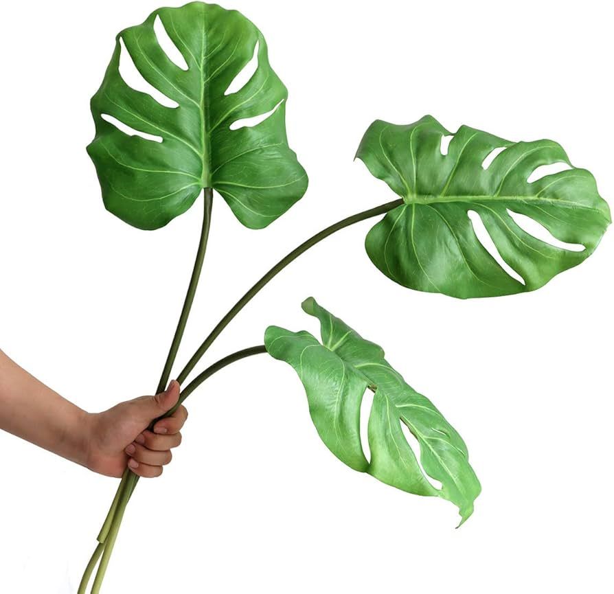 Small Monstera Leaves Tropical Greenery ( 5 Stem Bunches )