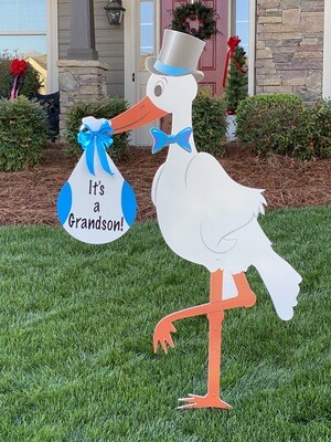 Grandparent Stork Sign Rental