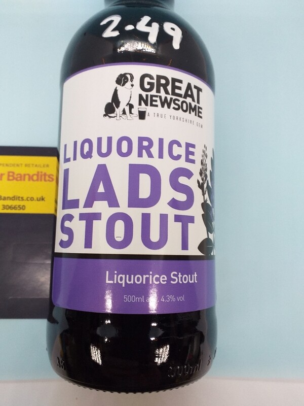 Great Newsome Liquorice Lads Stout 4.3% abv