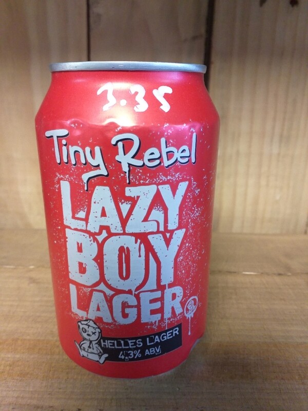 Tiny Rebel Lazy Boy Lager 4.3% abv