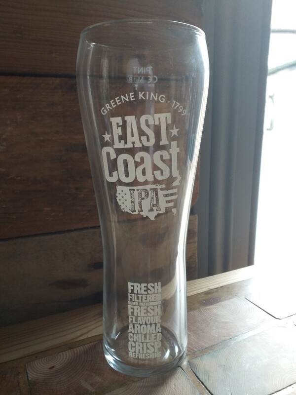 Greene King East Coast IPA Pint Glass
