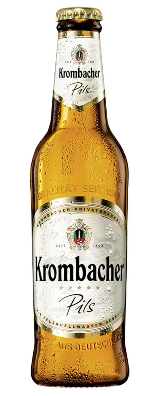 Krombacher Pils 4.8% abv 500ml Recycle Bottles