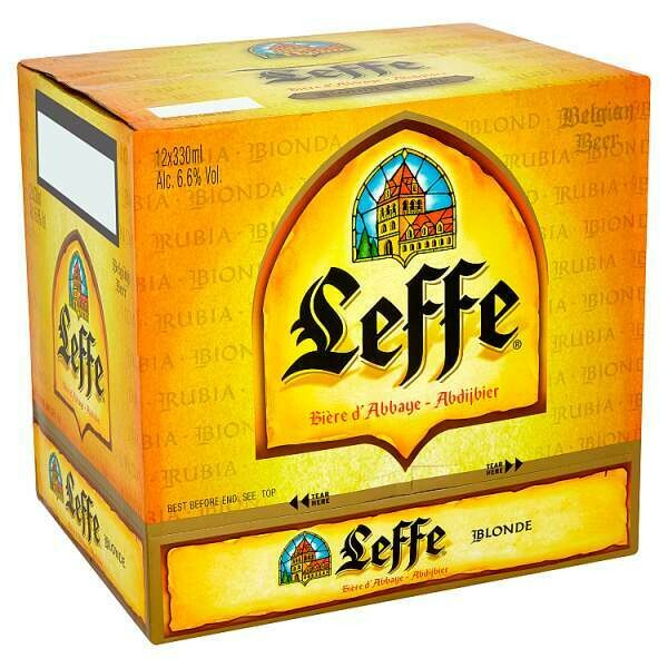 Leffe Blonde Abbey Beer Bottles 12 x 330ml