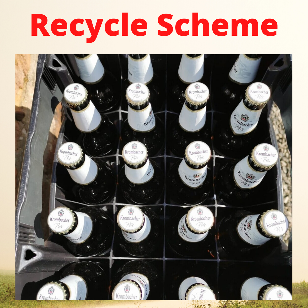 Krombacher recycling Crate 20 x 500ml with deposit scheme