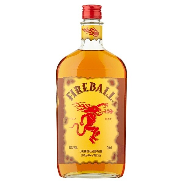 Fireball Liqueur Blended with Cinnamon and Whisky 70cl 33%