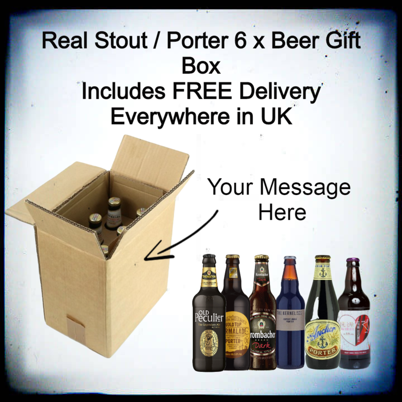 6 x Stout Gift Box With Personal Message &amp; Gift Wrapped