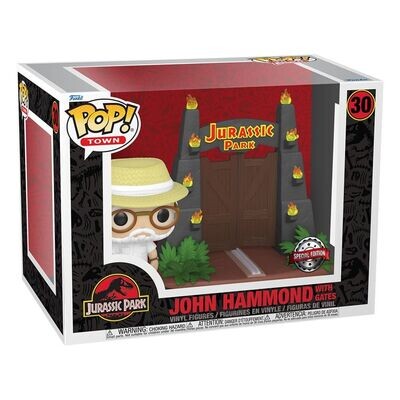 John Hammond con Puerta Parque Jurásico 30 Funko Pop! Movie Moments Exclusivo - Jurassic Parck