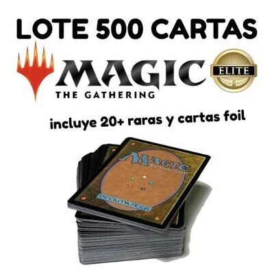 Lote de 500 cartas Élite Magic The Gathering TCG
