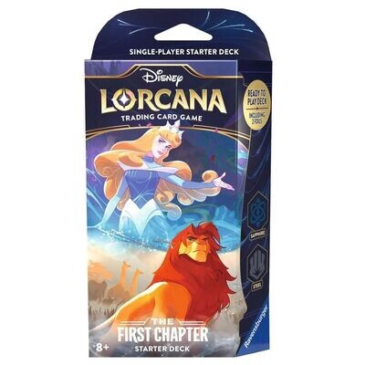 Lorcana Disney TCG - Baraja The First Chapter - Shapphire & Steel (Inglés)