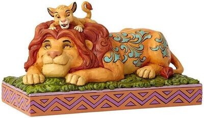 Disney Traditions: Figura Mufasa y Simba Diorama - El Rey León - Enesco