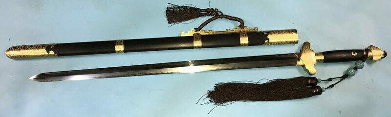 Traditional carved Chinese Jian sword