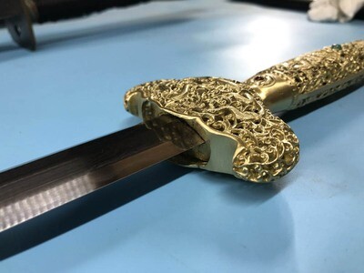 JKOO- Hollowed-out Dragon Cutting Jian sword