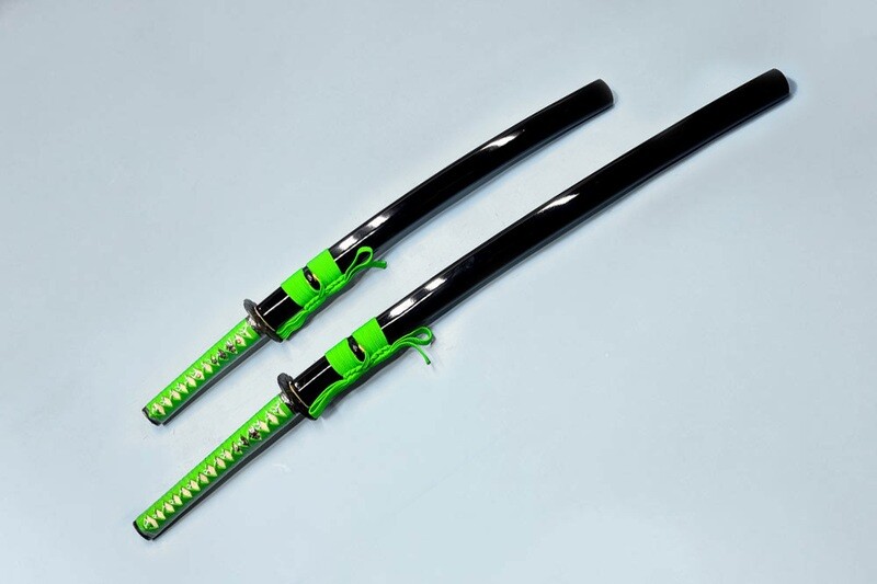 JKOO-Practical folded steel daisho-wakizashi and katana
