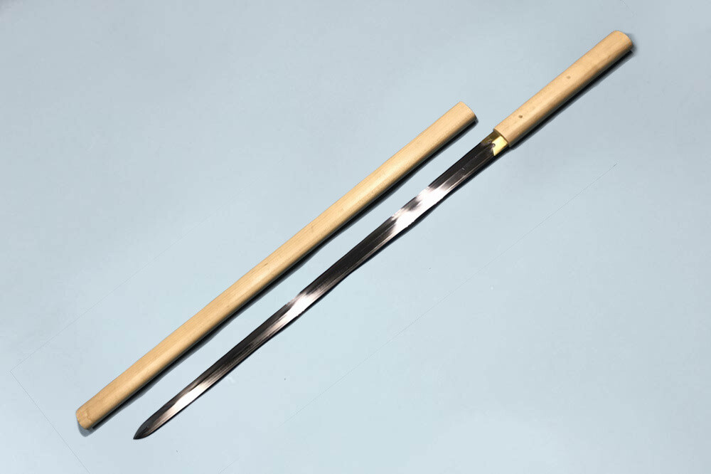 JKOO-hand forged Japanese shirasaya double edge Tsurugi/Ken(剑)