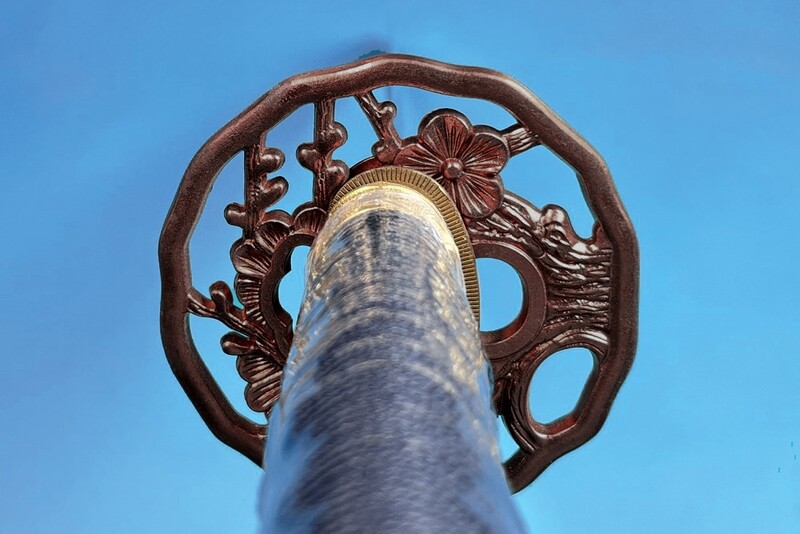 JKOO-Ume katana with iron kojiri