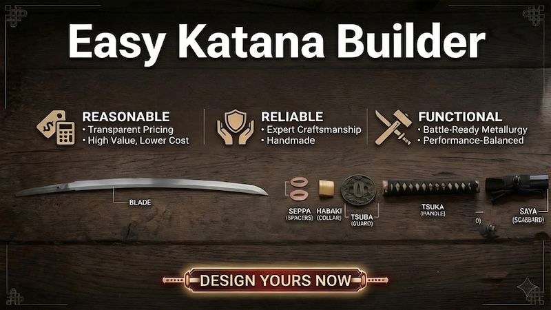Build your own katana — quickly, easily, and within your budget.