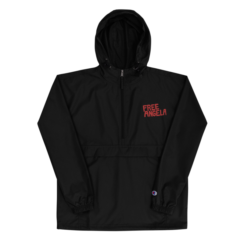 FREE ANGELA - Embroidered Champion Packable Jacket
