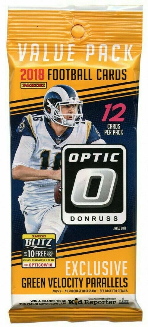2018 Optic Football Hanger Fat Pack