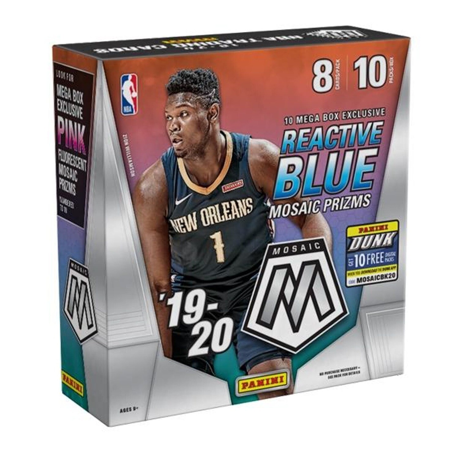 2019-20 Panini Mosaic Basketball Sealed Mega Box