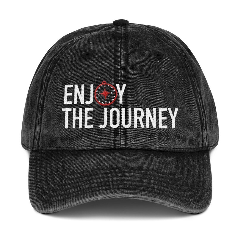 Enjoy The Journey Vintage Cotton Twill Cap