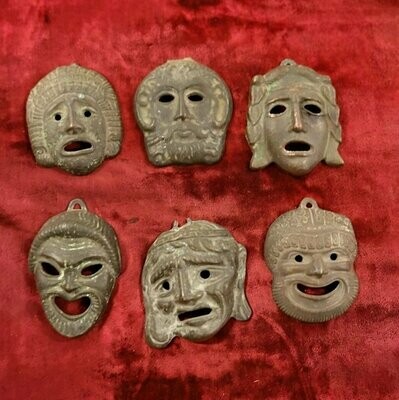 Lote 6 Máscaras Griegas