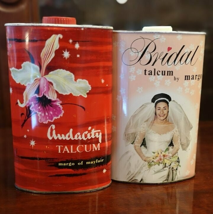 Latas Talco inglés