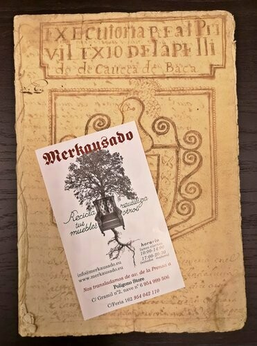 Documento Año 1736 Ejecutoria Real
