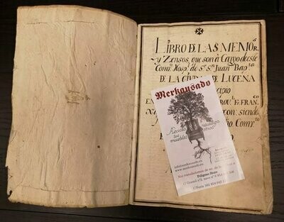 Documento Año 1779. Libro Memorias