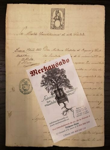 Documento Año 1867. Manuscrito