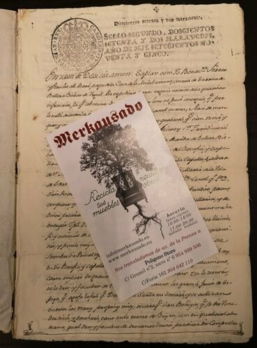 Documento Roca de Bellera. Año 1795