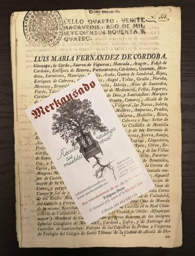 Documentos Antiguos Cabellos de Oropesa 1794