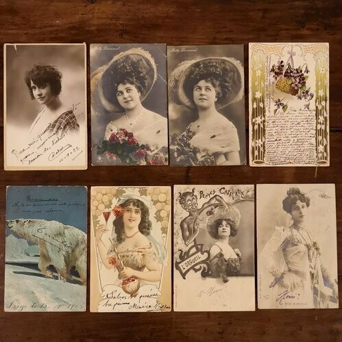 Postales Antiguas, Retratos de Mujeres