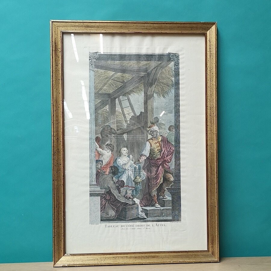 Grabado de Fessard del S.XVIII
