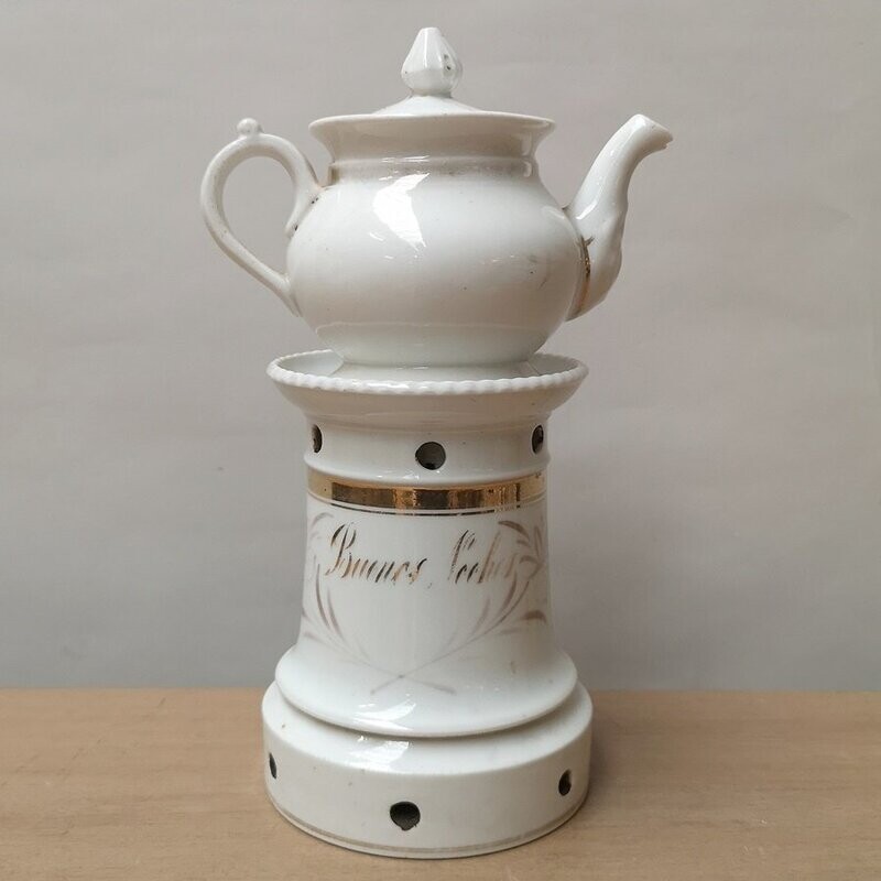 Tetera con Chimenea para Vela