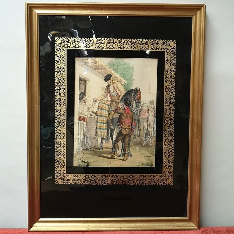 Dibujo de Antonio Chamán del S.XIX Dibujo de Antonio Chamán del S.XIX
