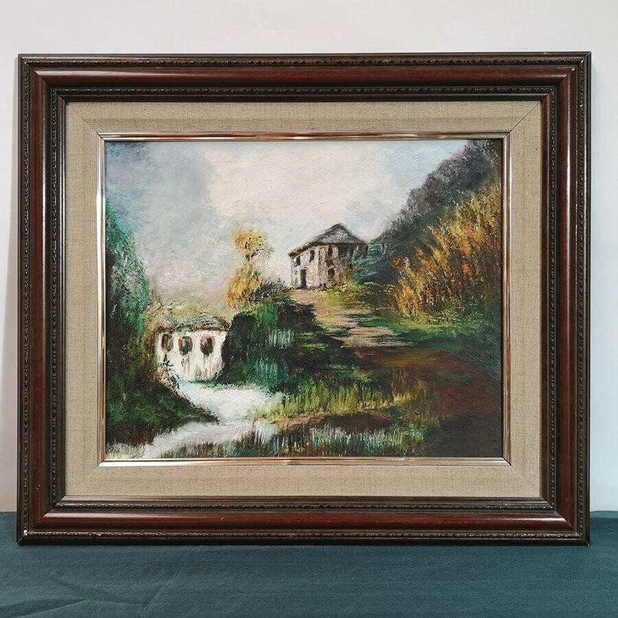 Óleo sobre Panel de Paisaje Impresionista