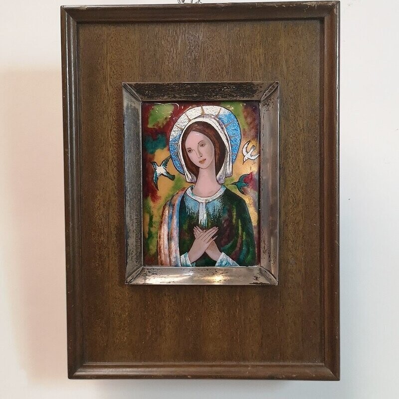 Cuadro Esmaltado de Virgen Cuadro Esmaltado de Virgen