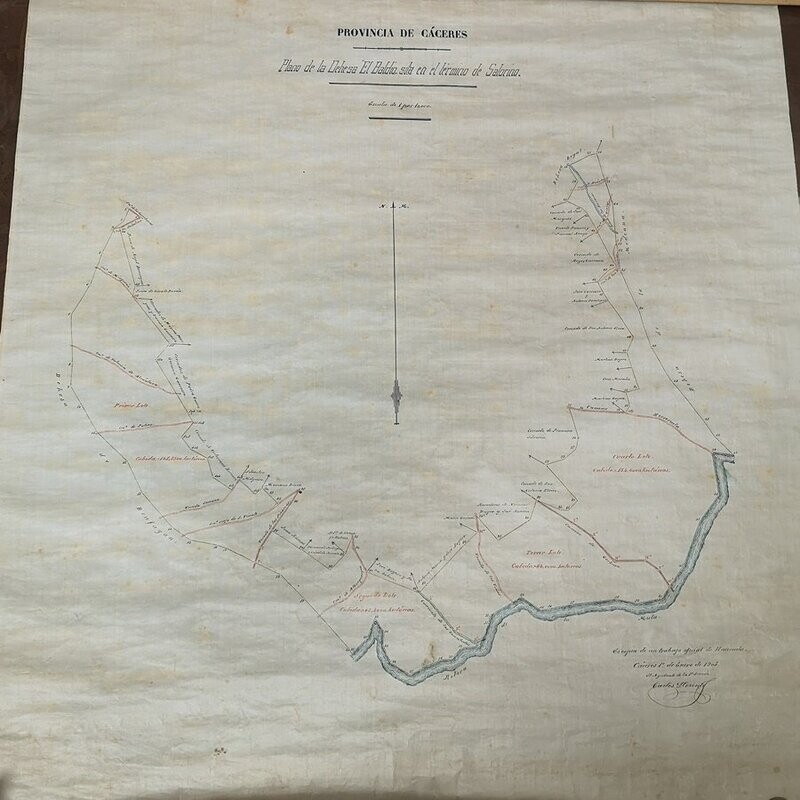 Plano de la Dehesa “El Baldío” de 1903