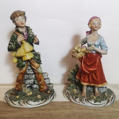Campesinos de Porcelana Capodimonte