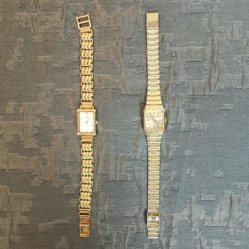 Pareja de Relojes de Pulsera Japoneses