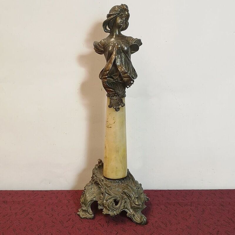 Busto Mujer en bronce estilo Belle Époque