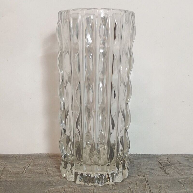 Florero de Cristal Vintage