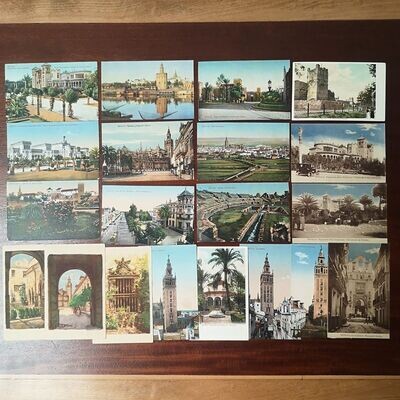 Lote de 10 Tarjetas Postales Sevilla