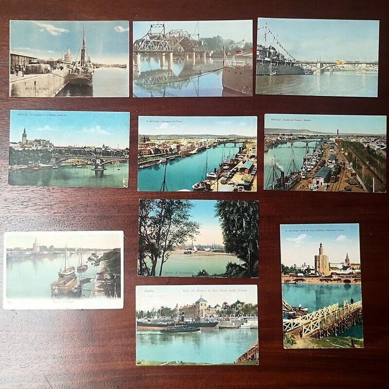 Tarjetas Postales Sevilla y el Guadalquivir