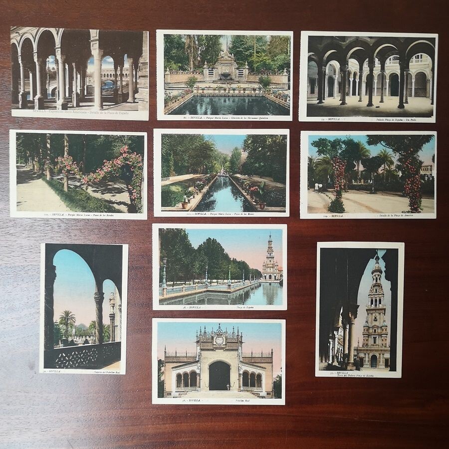 Tarjetas Postales Parque María Luisa de Sevilla