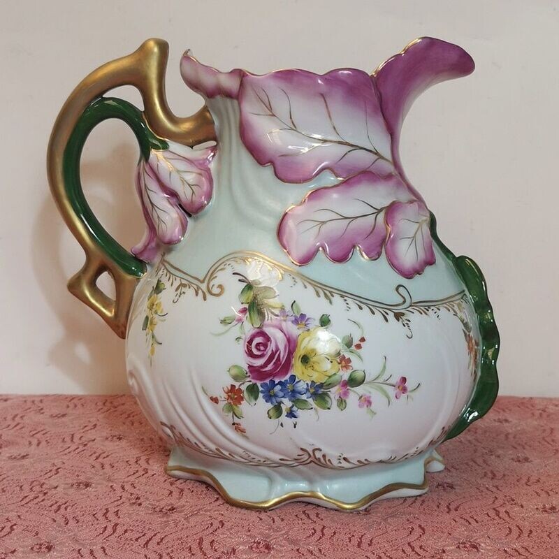 Jarra de Porcelana Estilo Art Nou Jarra de Porcelana Estilo Art Nou