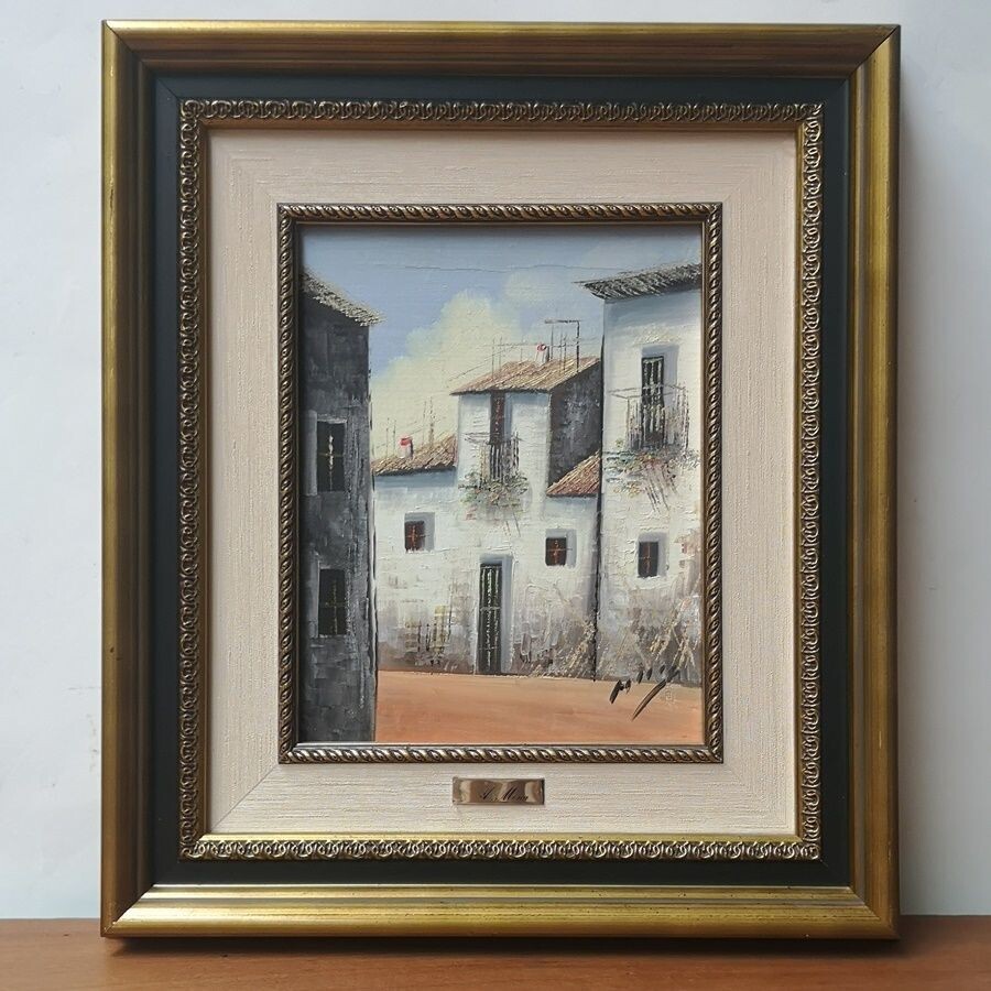 Óleo Rincón de Pueblo