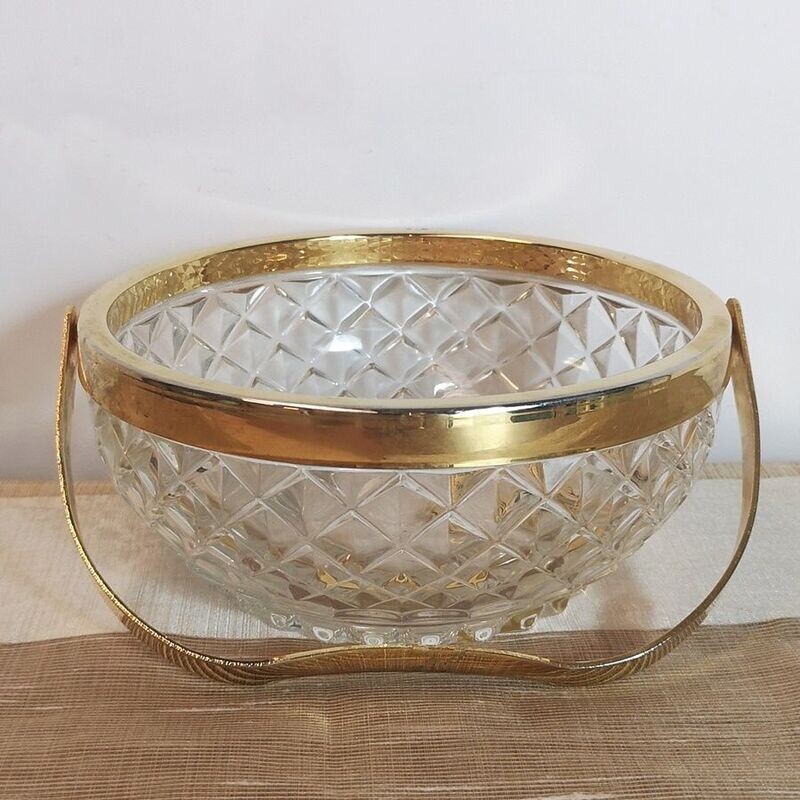 Cesta de Cristal y Metal