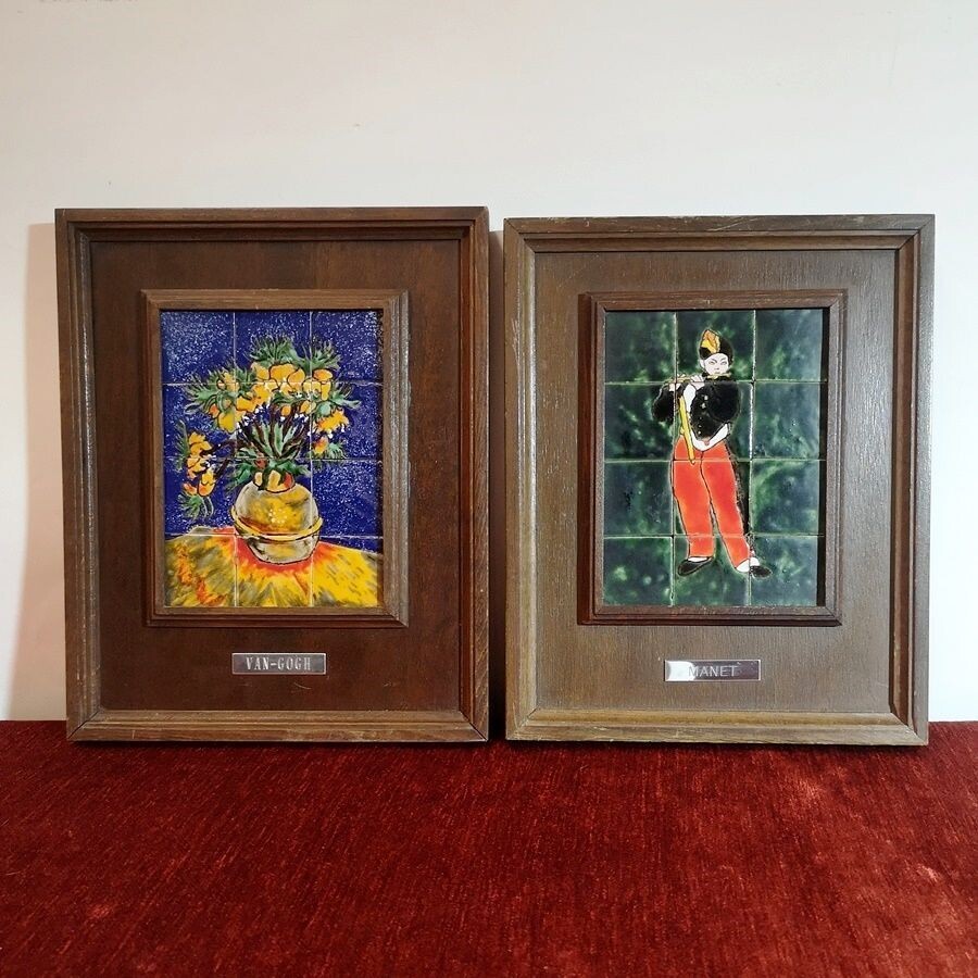 Par de Cuadros con Azulejos